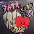 thumbnail image 2 of Steve Nuevo BT21 Llavero Acrílico Transparente Colgante BTS HD Bolsa De Pan Doble Accesorios, 2 of 4