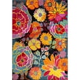 thumbnail image 1 of Unique Loom Lyon Floral Garden Area Rug 10' x 14' Rectangle Black/Yellow, 1 of 2