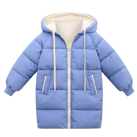 

Winter Savings Clearance! Dezsed Girls Winter Jacket Keep Warm Hooded Fashion Thicken Outerwear Birthday Christmas Coat 1-10Years Kids Teenage Cotton Children Outerwear With Zipper