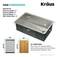 thumbnail image 5 of KRAUS Kore Workstation 32-inch Undermount 16 Gauge Single Bowl Stainless Steel Kitchen Sink with WasteGuard 1 HP Continuous Feed Garbage Disposal, 5 of 13