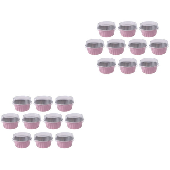 20 Pcs Dessert Cups Muffin Molds Cupcake Liner Mini Pie Tins Christmas Wrapping Paper Cupcake Cups Muffin Cups