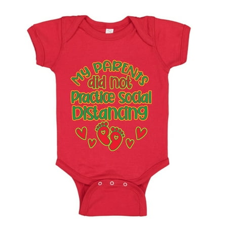 

Wild Bobby My Parents Did Not Practice Social Distancing Pop Culture Baby Creeper Boys Girls Infant Bodysuit Red 12M