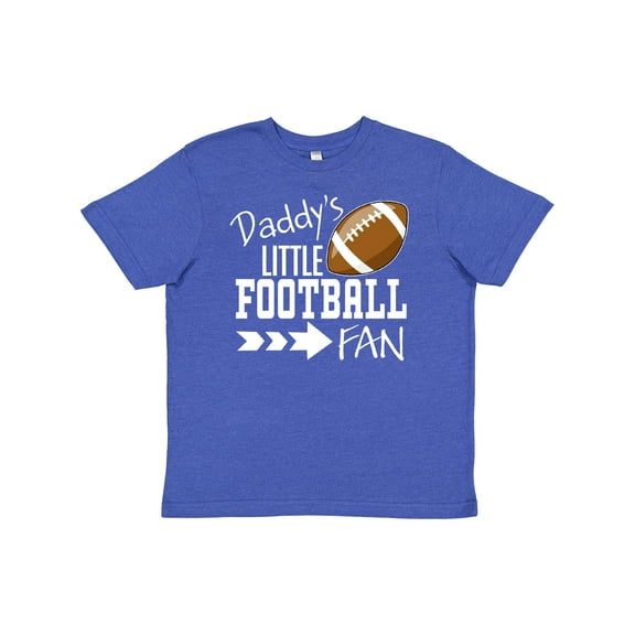 Inktastic Daddy's Little Football Fan Youth T-Shirt