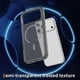 thumbnail image 4 of For iPhone 17 Pro Case PC + TPU Skin Touch Anti-drop Phone Cover Compatible with MagSafe - Grey+Blac, 4 of 5