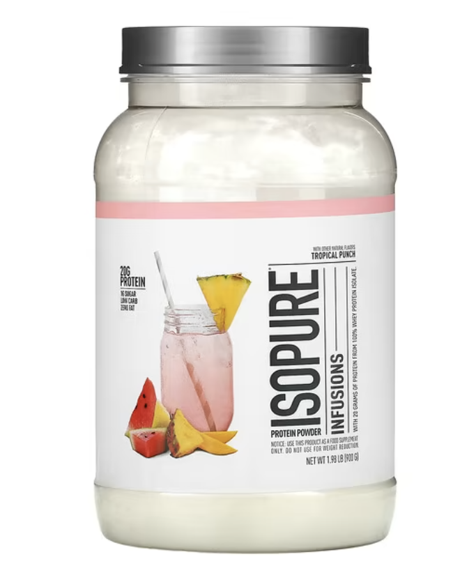 ISOPURE INFUSIONS PROTEIN POWDER 1.98 LBS TROPICAL PUNCH Nature Best ...