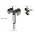 thumbnail image 2 of Uxcell 54mm (2.13") High Carbon Steel Serrated Wood Hinge Drilling Forstner Drill Bit Hole Opener, 2 of 6