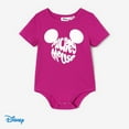 thumbnail image 3 of Disney 91% Cotton Bodysuits for Baby Girl 0-3M, Mommy and Me Outfits for Mother's Day, Family Matching Short Sleeve Outfits, Rosy, 3 of 6