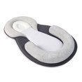 thumbnail image 1 of Cama portátil Happon para adultos, con reposacabezas ajustable, plegable de algodón transpirable 3D, color gris, 1 of 8