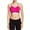 Pink Glo, variant on balanced tech women's ultimate performance seamless sports bra - diva pink - x-large