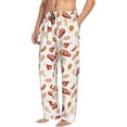thumbnail image 3 of Mens Pajama Pants - Soft Sleep & Lounge Pants for Men, Steak Hot Dog Chicken Leg Print Cuteness Casual PJ Bottoms Pants with Pockets, 3 of 5