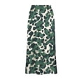 thumbnail image 6 of Jsaierl Women's Camouflage Print Satin Maxi Skirt, High Waist Flowy Mermaid Skirt, Casual Streetwear Long Skirt for Daily Wear, 6 of 7