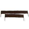 thumbnail image 2 of 16"H x 48"W Natural Woven Willow Edging Landscape Edging Border, 2 of 5