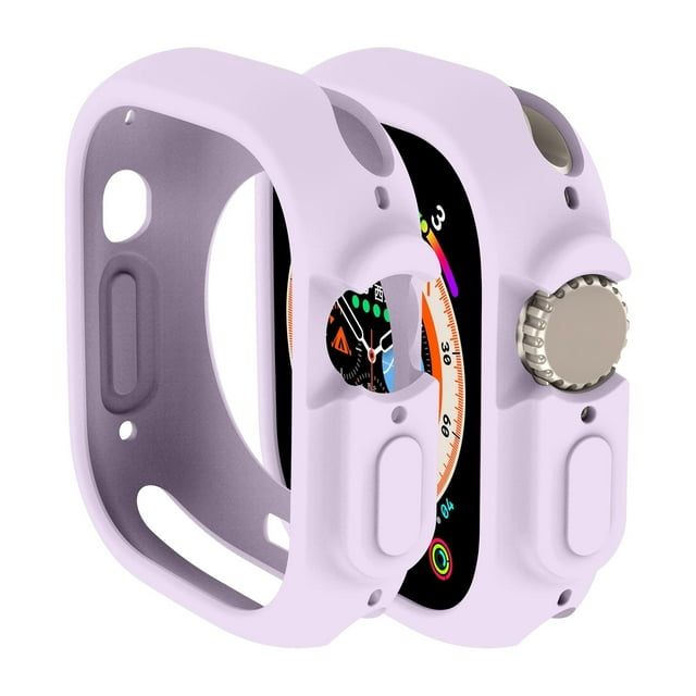 LEIXIUER Compatible avec Apple Watch Ultra Étui 49mm Tout Autour Antichoc TPU Silicone Housse de Protection Pare-Chocs Absorbant les Chocs Résistant aux Rayures Étui de Protection pour Apple Watch Ultra 49mm