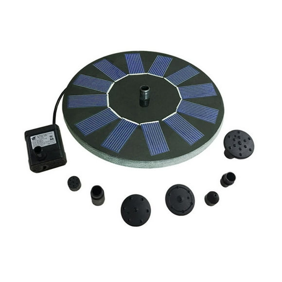 Amdohai Solar Water Pump Fountain Outdoor Pool Circular Fountains Solar Energy Garden Courtyard Fish Pond Waterpump Geyser