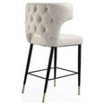 thumbnail image 4 of Manhattan Comfort Holguin 23.62" Faux Leather Counter Stool in Cream, 4 of 5