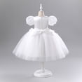 thumbnail image 4 of Jalioing Tulle Dress Princess Skirts for Child Girl Sleeveless Kids Girls Puffy Dresses Layered Mesh Skirt (5-6 Years, White), 4 of 5