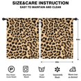 thumbnail image 2 of Blackout Kids Curtains,Beige and Black Of Leopard Print Childrens Insulated Curtains Set Of 2,Bedroom Essentials,Toddler Room Decor 52"x63", 2 of 5