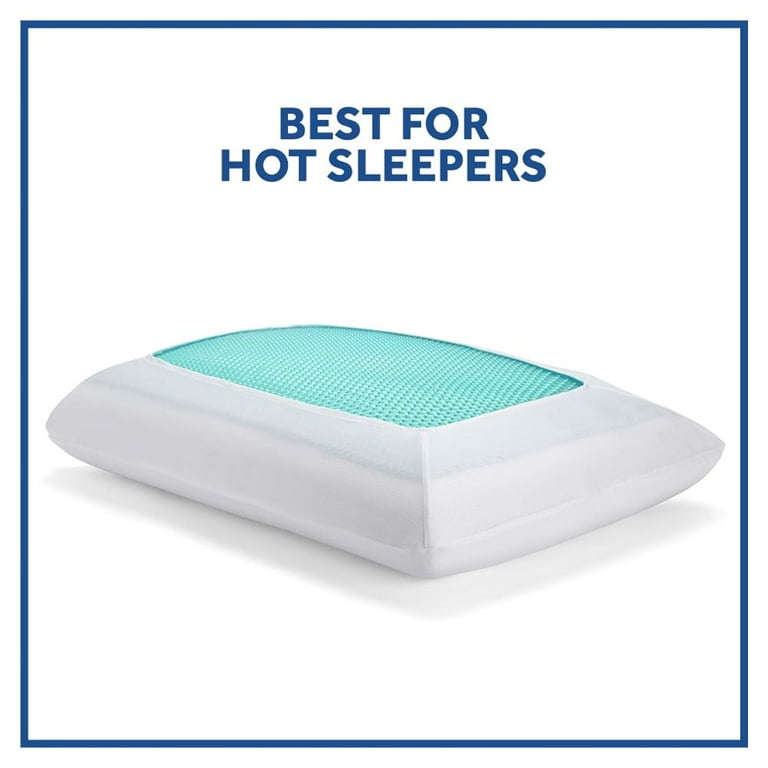 PEP STEP Cooling Gel Lumbar Pillow for Sleeping Memory Foam