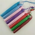 thumbnail image 5 of U8MO 4.7'' Rayon Earrings Tassel Trim Pendant Jewelry Making DIY Handbag Pendant-7# wine yellow, 5 of 5