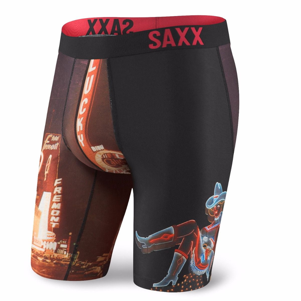Saxx Underwear Co. Fuse Long Leg Boxers Hot Vegas