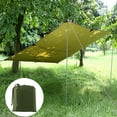 thumbnail image 6 of MTFun 10 x 10ft Hammock Rain Fly Tent Tarp Waterproof Windproof Snowproof Camping Shelter Portable Lightweight Basha Sunshade for Snow Camping Outdoor Travel, 6 of 9