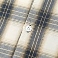 thumbnail image 6 of Mens Long Sleeve Plaid Printed Shirts Lapel Button Blouse with Pockets Trendy Casual Tops, 6 of 7