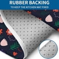 thumbnail image 4 of Pioneer Flower Floral Print Pattern Bathroom Rugs Sets 3 Piece,Toilet Cover Set,Absorbent Non Slip Bathroom Mats Sets with U-Shaped Contour Rug Toilet Rug Set, 4 of 5