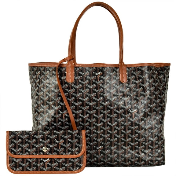 Pre-Owned Goyard Saint Louis PM Tote Bag, Brown (Good)