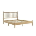 thumbnail image 6 of Maklaine Modern / Contemporary Wood Queen Platform Bed in Natural, 6 of 9