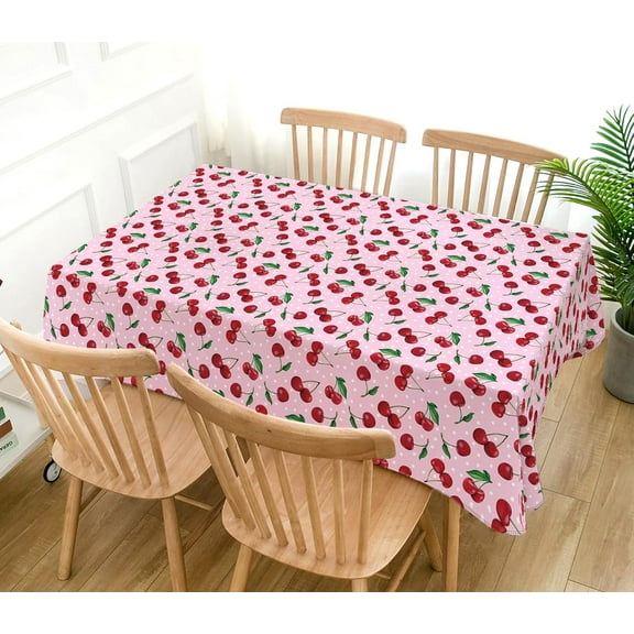 Cherry Tablecloth She''s The Cherry On Top Party Decoration Summer Home Kitchen Dining Room Decor