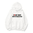 thumbnail image 4 of PENGXIANG Ladies Loose Letter Print Hoodie Sweatshirt, 4 of 4