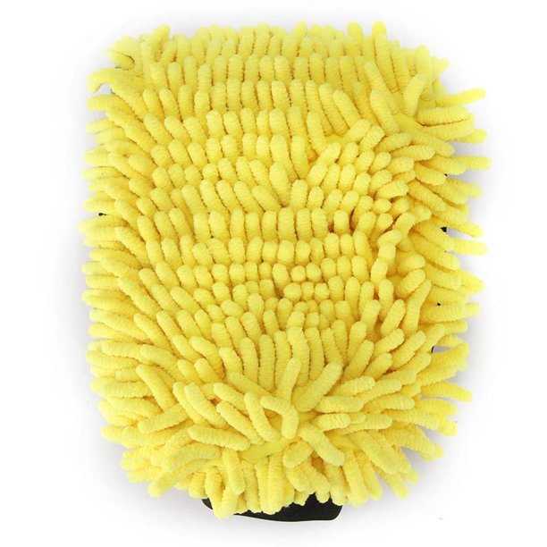 Kenally Guante de lana de Coral de chenilla ultraabsorbente para coche, guante antiarañazos para limpieza de coche, microfibra para suelos de Automoción decorativa y accesorios Kenally VI005824-00