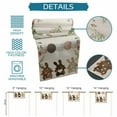 thumbnail image 7 of Easter Rabbit Flower Plant Leaf Easter Egg Table Runner For Kitchen Table Cover Home Decor Tablecloth 4/6 Pcs Placemats, 7 of 7