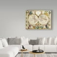 thumbnail image 3 of Trademark Fine Art 'French Map Of The World 1755' Canvas Art by Vintage Lavoie, 3 of 3