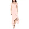 XSCAPE Petite Ruffled Off-The-Shoulder Dress