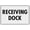 Warning Sign 1, variant on Receiving Bay Sign 8"x12", Aluminum Tin Warning Signs for Home Outdoor Garden, Weatherproof Directional Sign for Warehouse