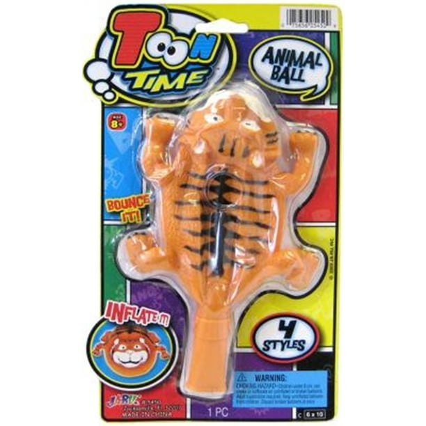 Toon Time Animal Ball 6x10 Partno 5450 By Ja Ru Inc Rack Toys Walmart Com Walmart Com