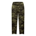 thumbnail image 4 of Tanghaowl Women's Pants, Women's Casual Pants for Everyday Leisure and Travel Lightweight High Waisted Loose Fit Beach Ready with Elastic Waistband and Inverted V Army Green M, 4 of 5