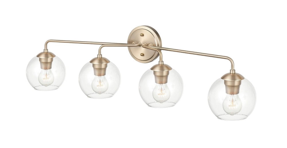 9754-SN Millennium Lighting 4 Light Bath Vanity-10 Inches Tall and 35 Inches Wide-Satin Nickel Finish