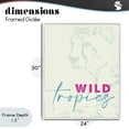 thumbnail image 4 of Stupell Industries Eclectic Wild Tropics Cheetah White Framed Giclee Art, 24 x 30, by Lanie Loreth, 4 of 8