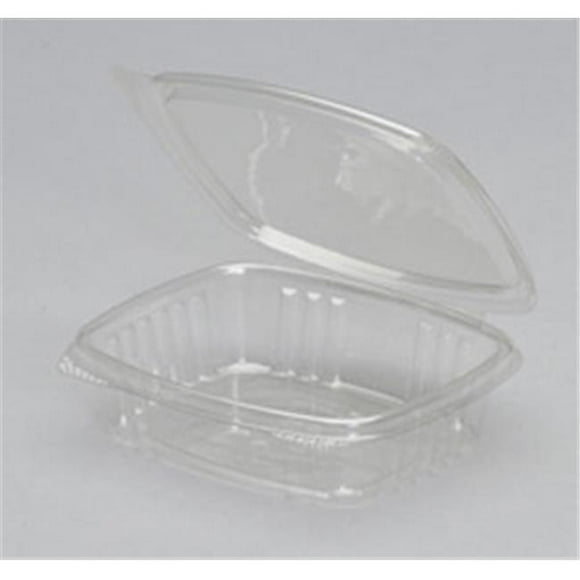 Genpak AD08 Hinged Deli Container, Clear 8 oz.