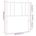 thumbnail image 2 of vidaXL Metal Replace Headboard White 39.4", 2 of 4