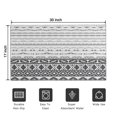 thumbnail image 5 of Black Geometric Diamond Striped Pattern Door Rugs,Washable Non Slip Door Mats Indoor,Decorative Door Mats,Entry Mat Indoor for Entrance,Bedroom,Kitchen,Bathroom,17"x30", 5 of 6