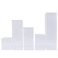 thumbnail image 6 of 5 Pack Modern Acrylic Wedding Flower Stand Box Floral Plant Display Rack Decor, 6 of 10