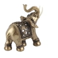 thumbnail image 3 of Elegant Gold Elephant Statue - Home Office Decor Gift, 3 of 16