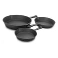 thumbnail image 1 of Juego De 3 Sartenes Hierro Fundido Resistente Antiadherente Color Negro, 1 of 6
