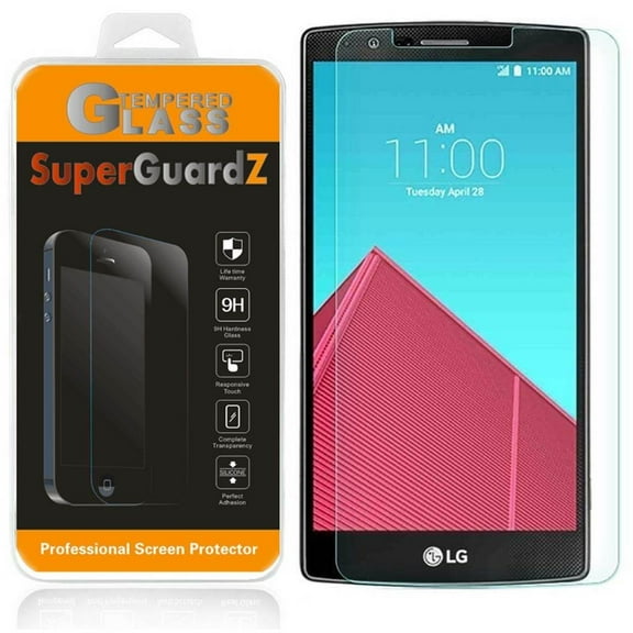 For LG G4 - SuperGuardZ Tempered Glass Screen Protector, 9H, Anti-Scratch, Anti-Bubble, Anti-Fingerprint
