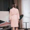 thumbnail image 3 of Couple's Waffle Knit Robes Lightweight Full-Length Spa Robes For Women Kimono Bathrobe Fast-Drying, 3 of 7
