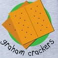 thumbnail image 2 of CafePress - Graham Crackers Smores - Cute Infant Baby Football Bodysuit, 2 of 3