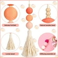 thumbnail image 3 of 6 Pieces Felt Ball Car Diffuser Plant Essential Oil Car Tassel Hanging Bead Incense Diffuser Colorful Charming Vent Clip Car Interior Decorations (Vivid Colors), 3 of 5